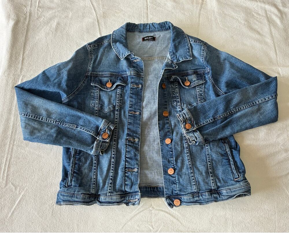Dear John Women's Large Denim Jacket Premium denim classic casual wear